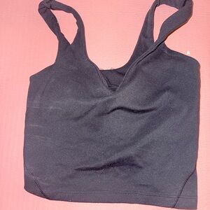 Lululemon Black Sleeveless Crop Top